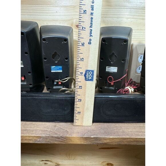 SET OF 5 Samsung Surround Sound HOME THEATER Speakers PS-RBD1250 FBD1250 CBD1250 - Picture 12 of 16
